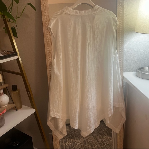 ALL SAINTS Avee White Sleeveless Top Tunic Sz M - Picture 5 of 7